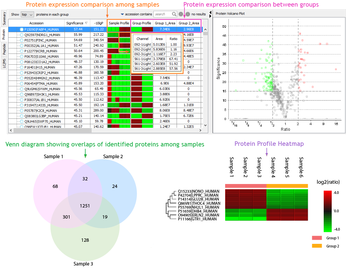 Protein Identification & Quantification Software, PTM & Variant Search